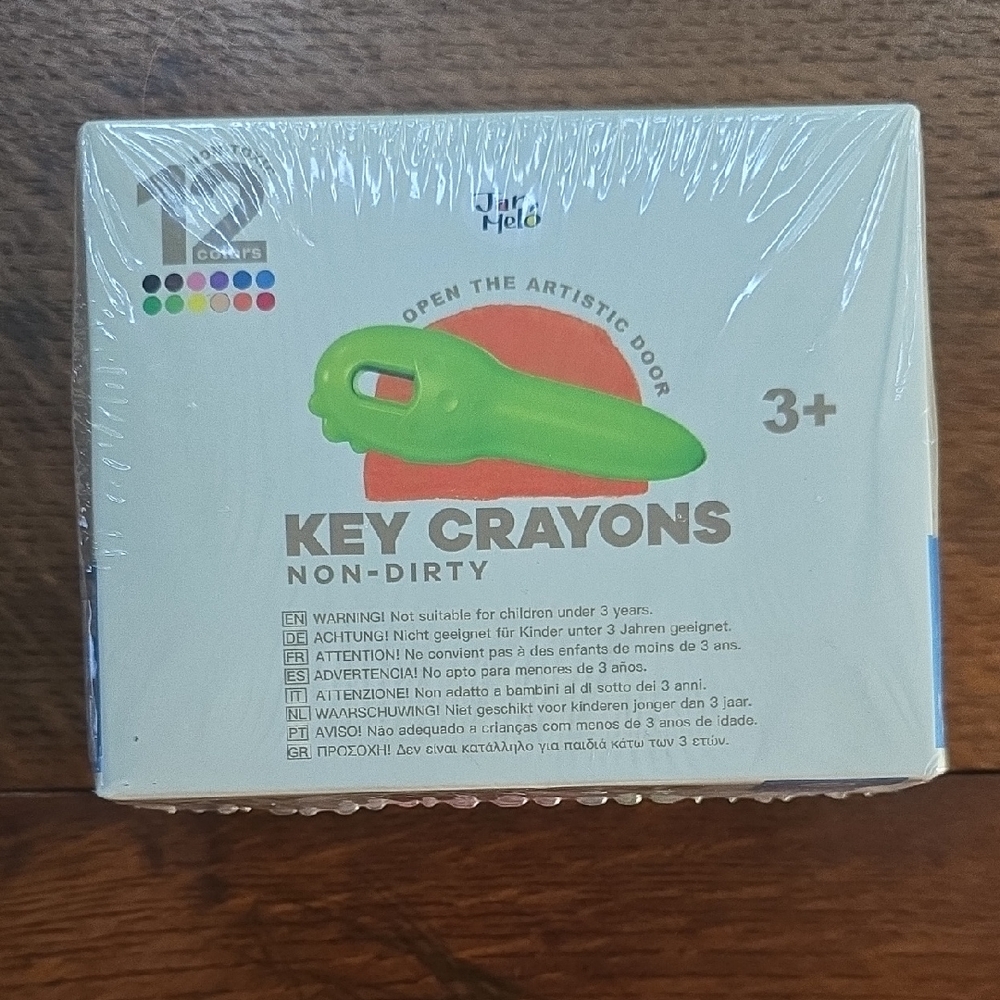 NWT Key Crayons Non-Dirty JAR MELΓ 12 Color Set